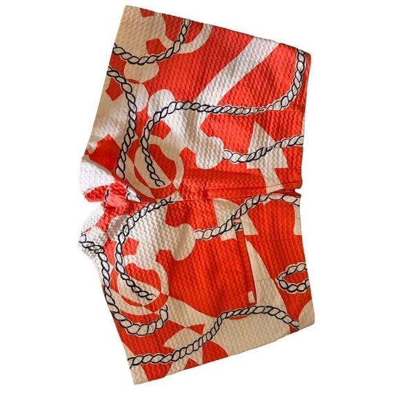 Lilly‎ Pulitzer Liza Shorts Size 0 Nautical Rope Print - Picture 2 of 3